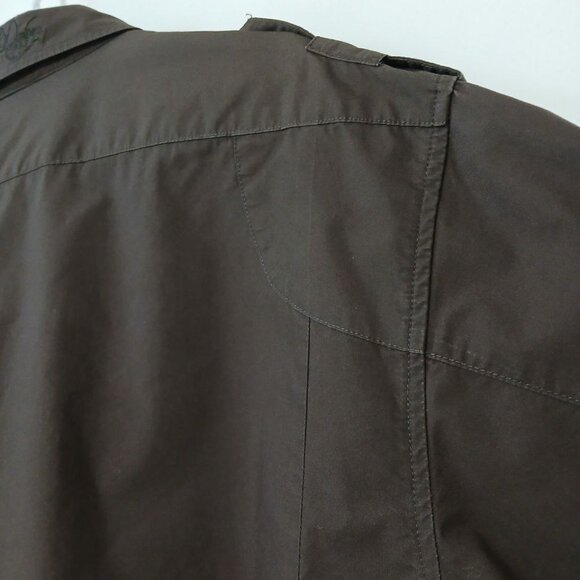 Vintage Artful Dodger Brown Military Style Shirt, 100% Cotton, Size XL - Picture 8 of 15